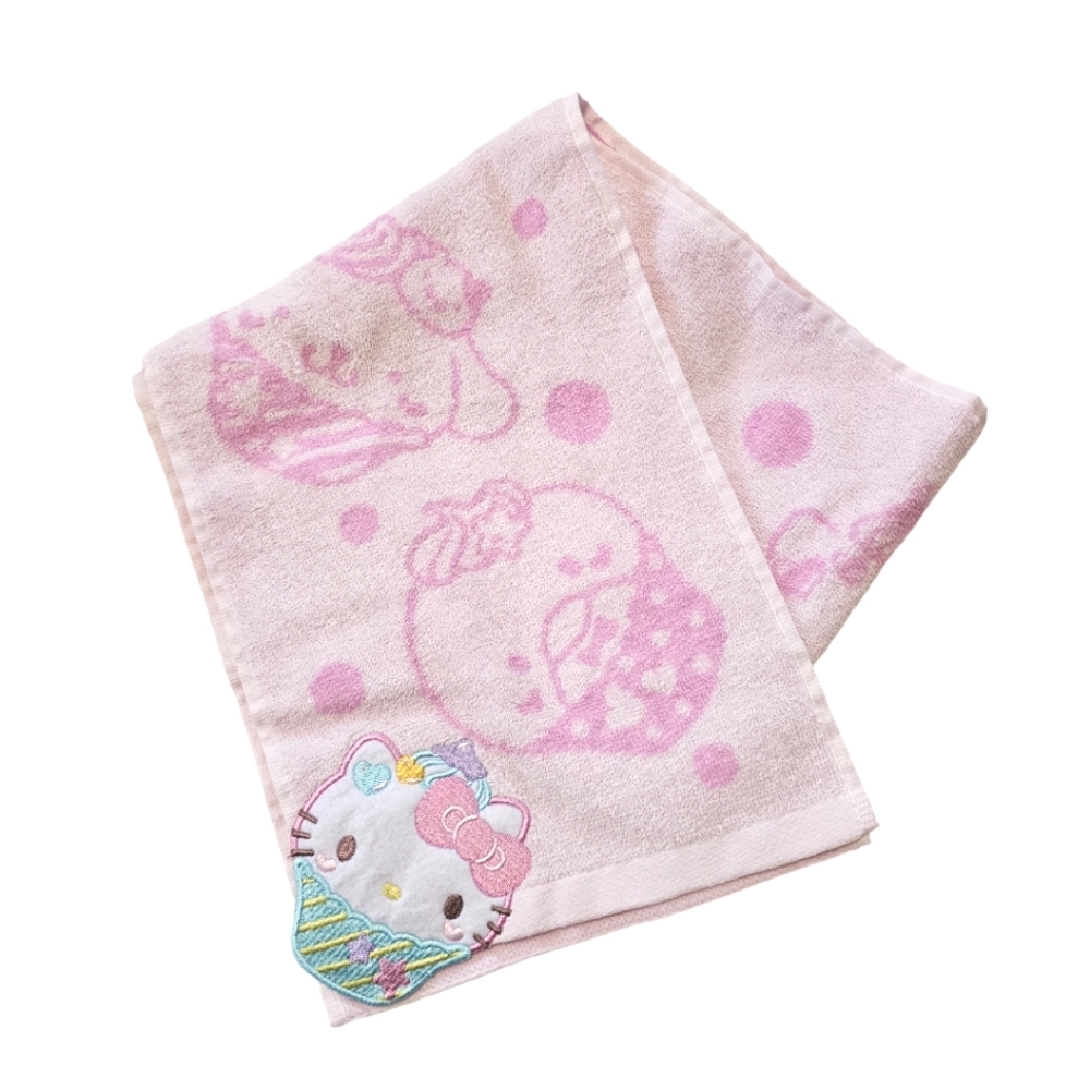 SANRIO Hello Kitty Cupcake Collection Long Face/Hand Towel